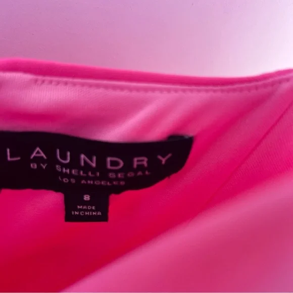 Laundry By Shelli Segal Pink Maxi Dress size 8 lined perfect condition - Picture 3 of 9